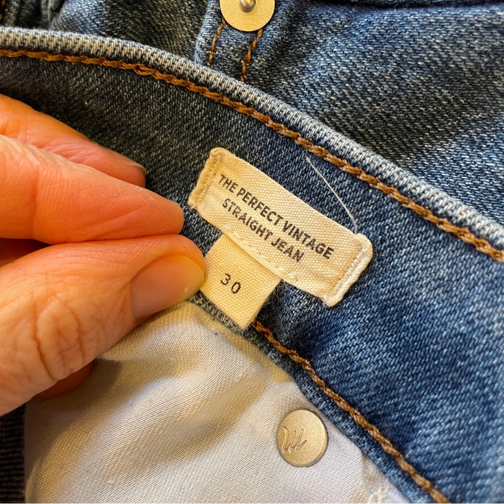 Madewell Women's Perfect Vintage Straight Jean in Mayfield Wash - Picture 7 of 9